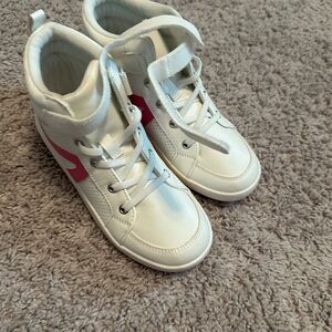 The Children's Place White and Pink Kids Sneakers
